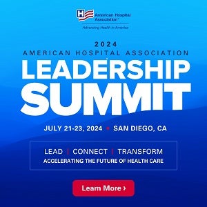 2024 American Hospital Association Leadership Summit. July 21–23, 2024. San Diego, California. Lead. Connect. Transform. Accelerating the Future of Health Care.
